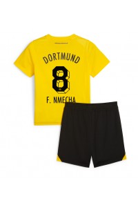 Fotbalové Dres Borussia Dortmund Felix Nmecha #8 Dětské Domácí Oblečení 2023-24 Krátký Rukáv (+ trenýrky)